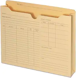 Pendaflex - Recycled Reinforced File Jacket, 2" Expansion, Letter Size, 50/Box - Manila