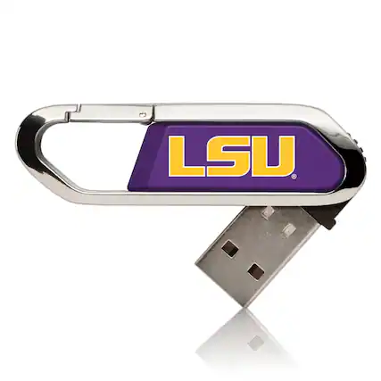 Front. Keyscaper - LSU Tigers 16GB Clip USB Flash Drive - Multicolor.