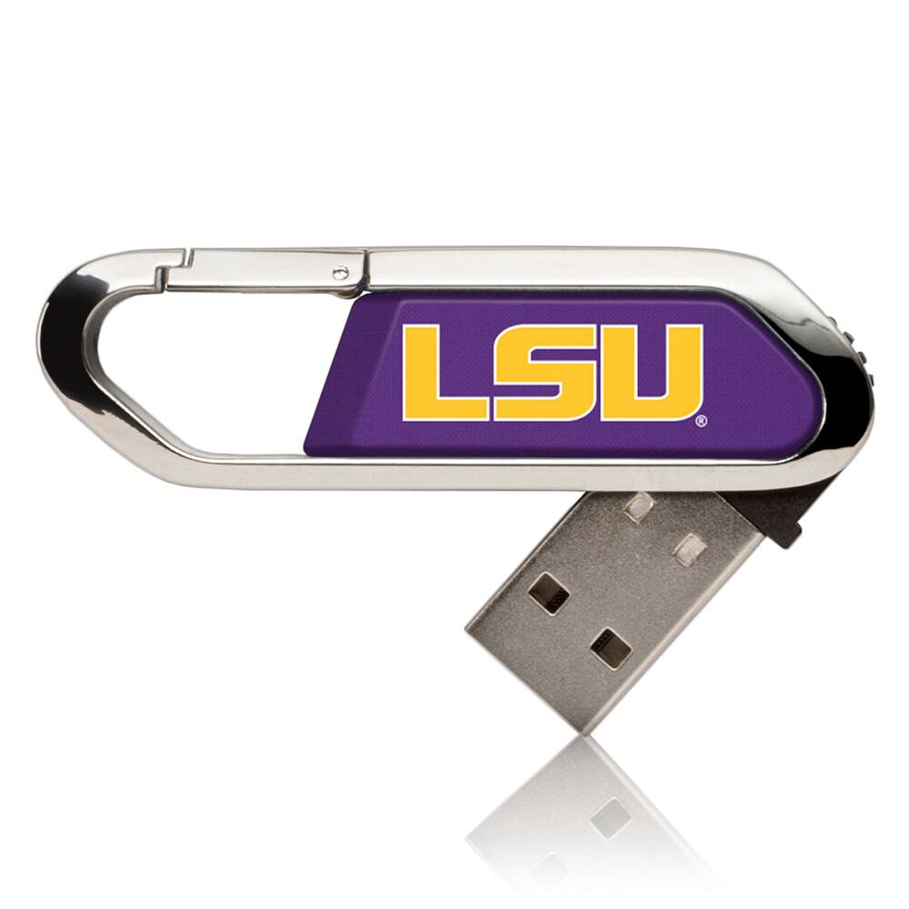 Front. Keyscaper - LSU Tigers 16GB Clip USB Flash Drive - Multicolor.