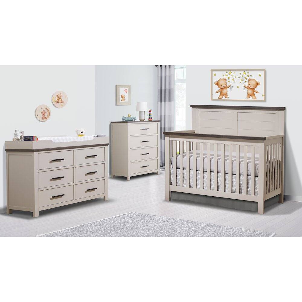 Left. Sorelle - Sorelle Westley 4 Drawer Dresser - Chocolate Bisque.