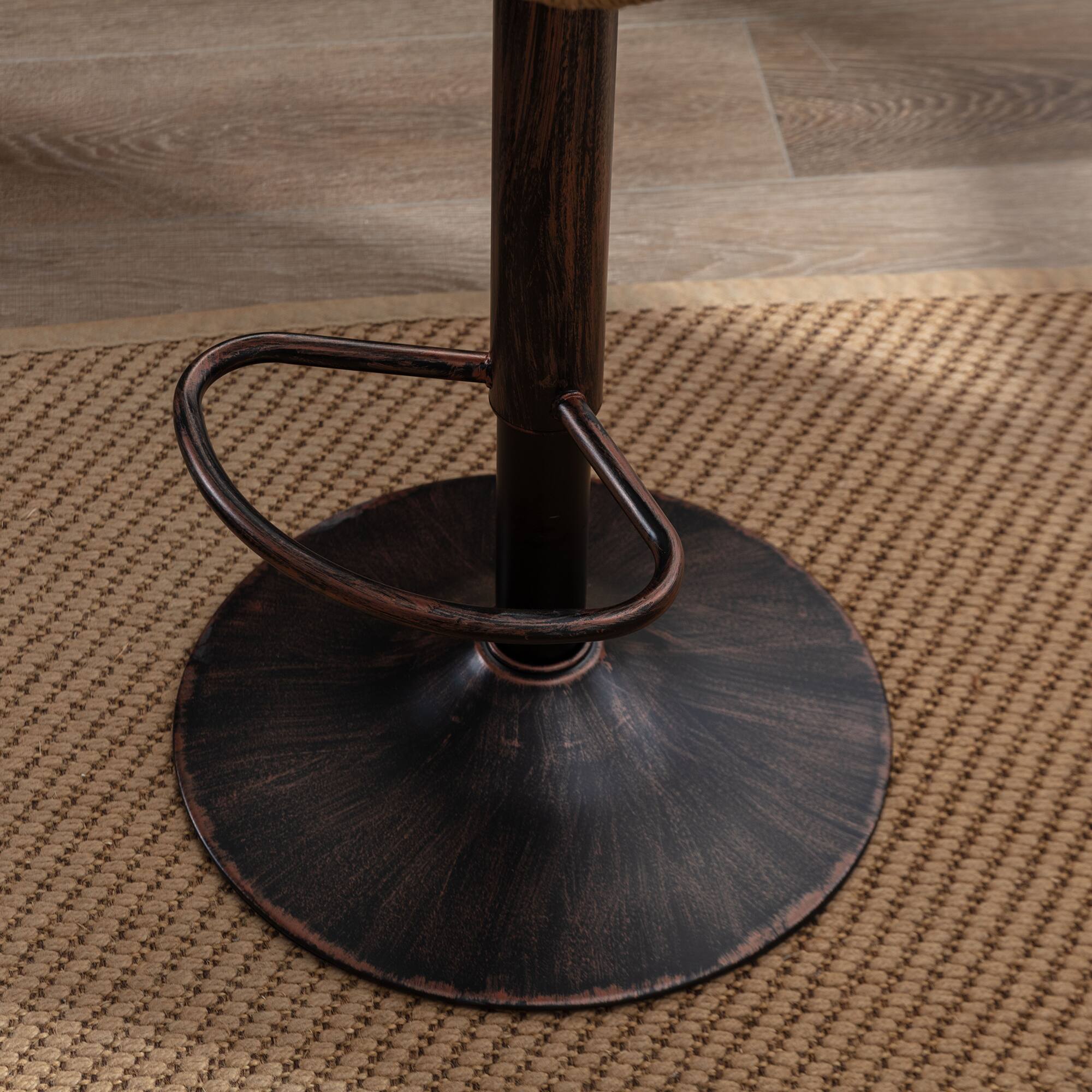 Alt View 7. APRILSOUL - Modern Swivel Bar Stools Set of 2 Adjustable Counter Height Chairs Footrest Kitchen Green - Green.