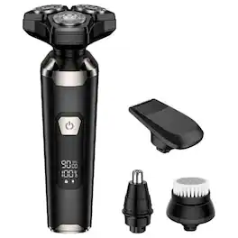 Dazzed Corner - 4-in-1 Electric Razor for Men, Magnetic Heads, LED Display