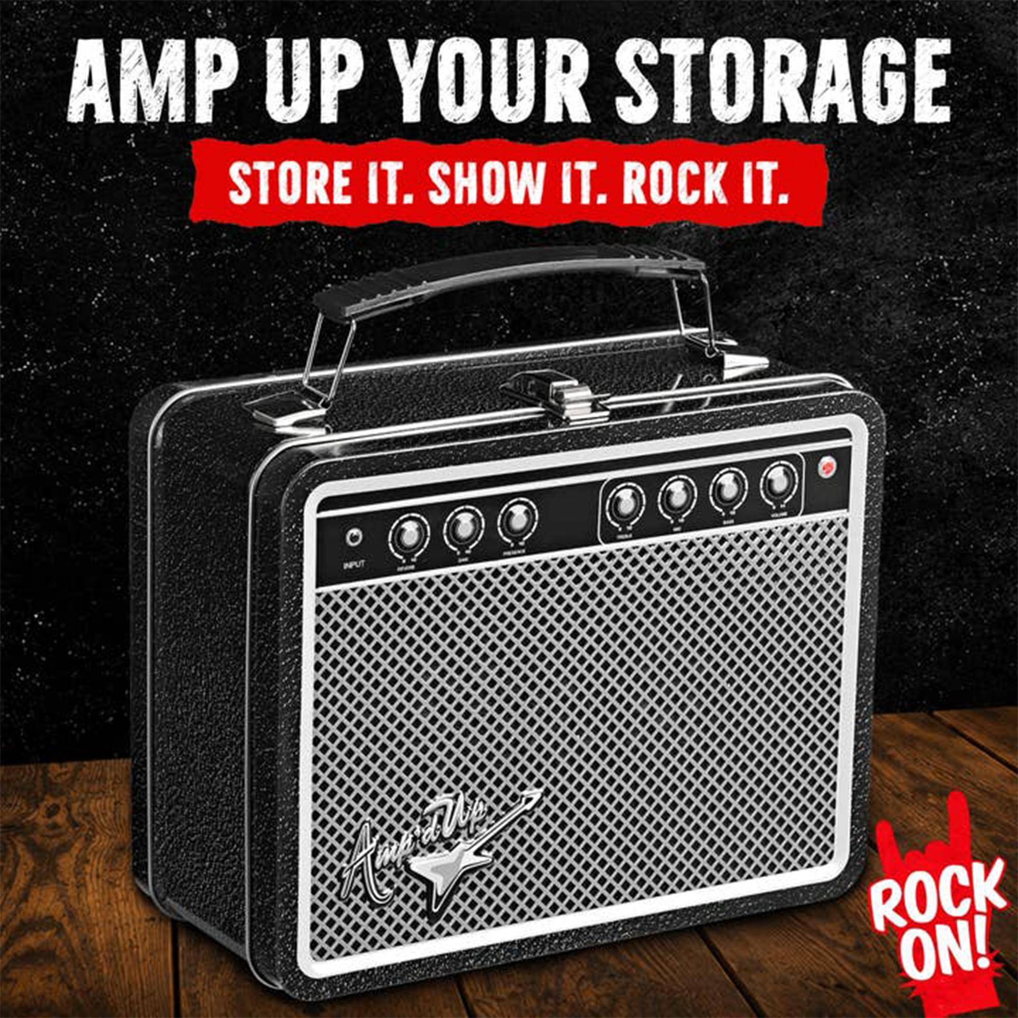 AMP UP YOUR STORAGE  
STORE IT. SHOW IT. ROCK IT.  
ROCK ON!