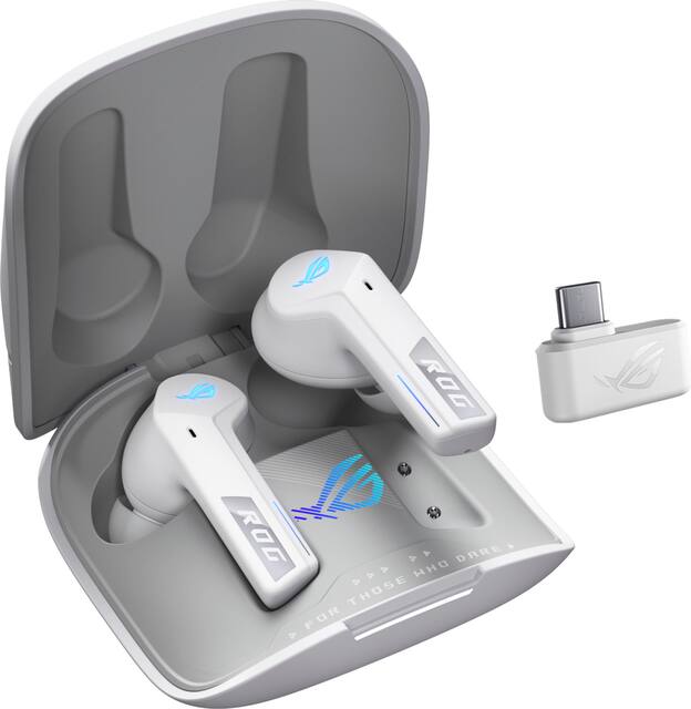 ASUS - ROG Cetra True Wireless SpeedNova In-Ear Gaming Earbuds - White