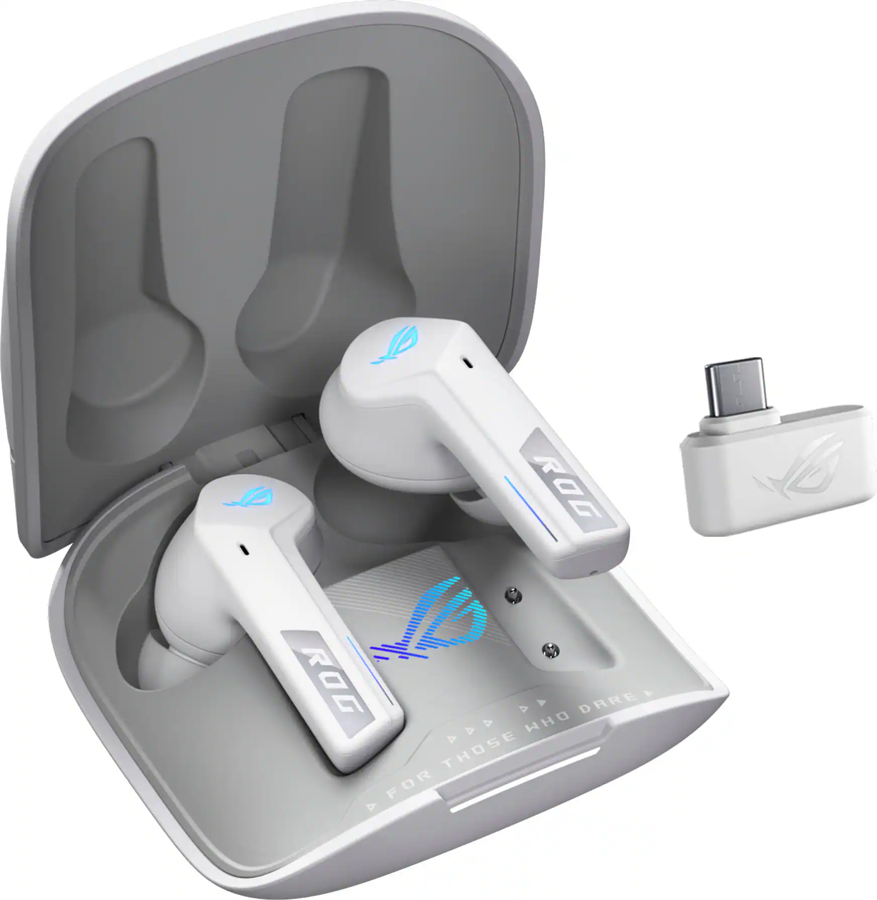 ASUS - ROG Cetra True Wireless SpeedNova In-Ear Gaming Earbuds - White