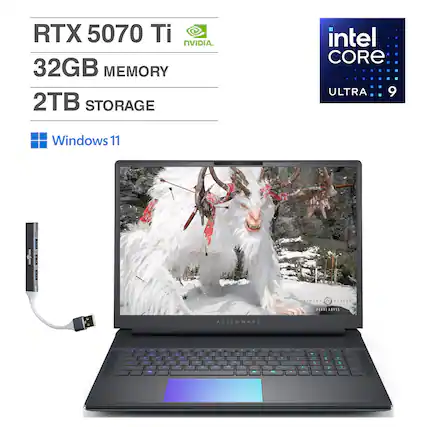 RTX 5070 Ti NVIDIA
32GB MEMORY
2TB STORAGE
Intel CORE ULTRA 9
Windows 11