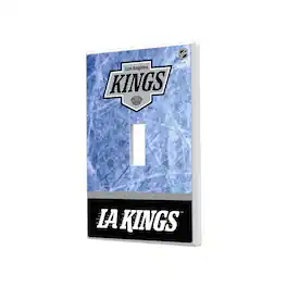 Keyscaper - Los Angeles Kings Wordmark Single Toggle Lightswitch Plate - Multicolor