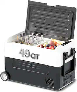 Circus Cirle - 49QT(45L) Portable Car Refrigerator - Black