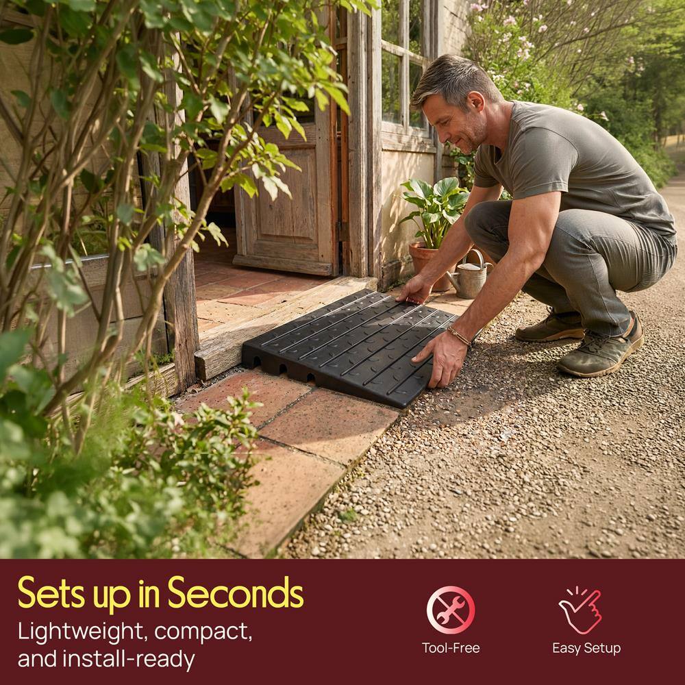Sets up in Seconds  
Lightweight, compact, and install-ready  
Tool-Free  
Easy Setup