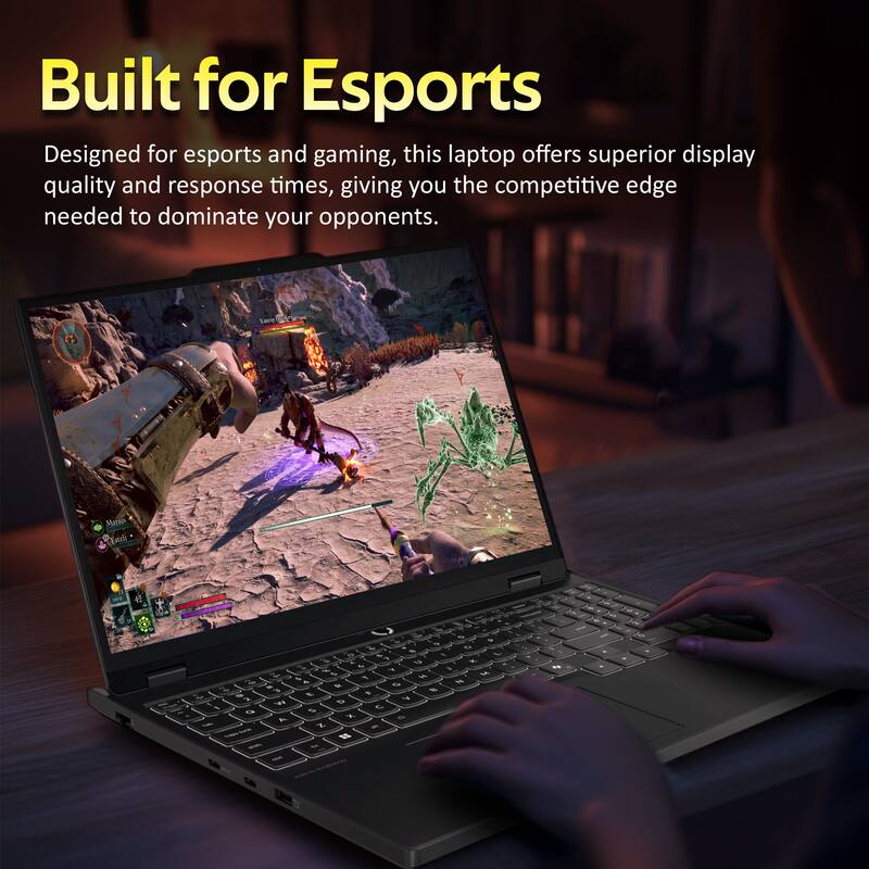 Built for Esports

Designed for esports and gaming, this laptop offers superior display quality and response times, giving you the competitive edge needed to dominate your opponents.