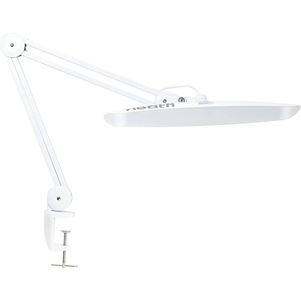 Angle. MOSZAR LLC - XL 2,200 Lumen LED Task Lamp, 20W, Dimmable, 3 Light Modes, White.