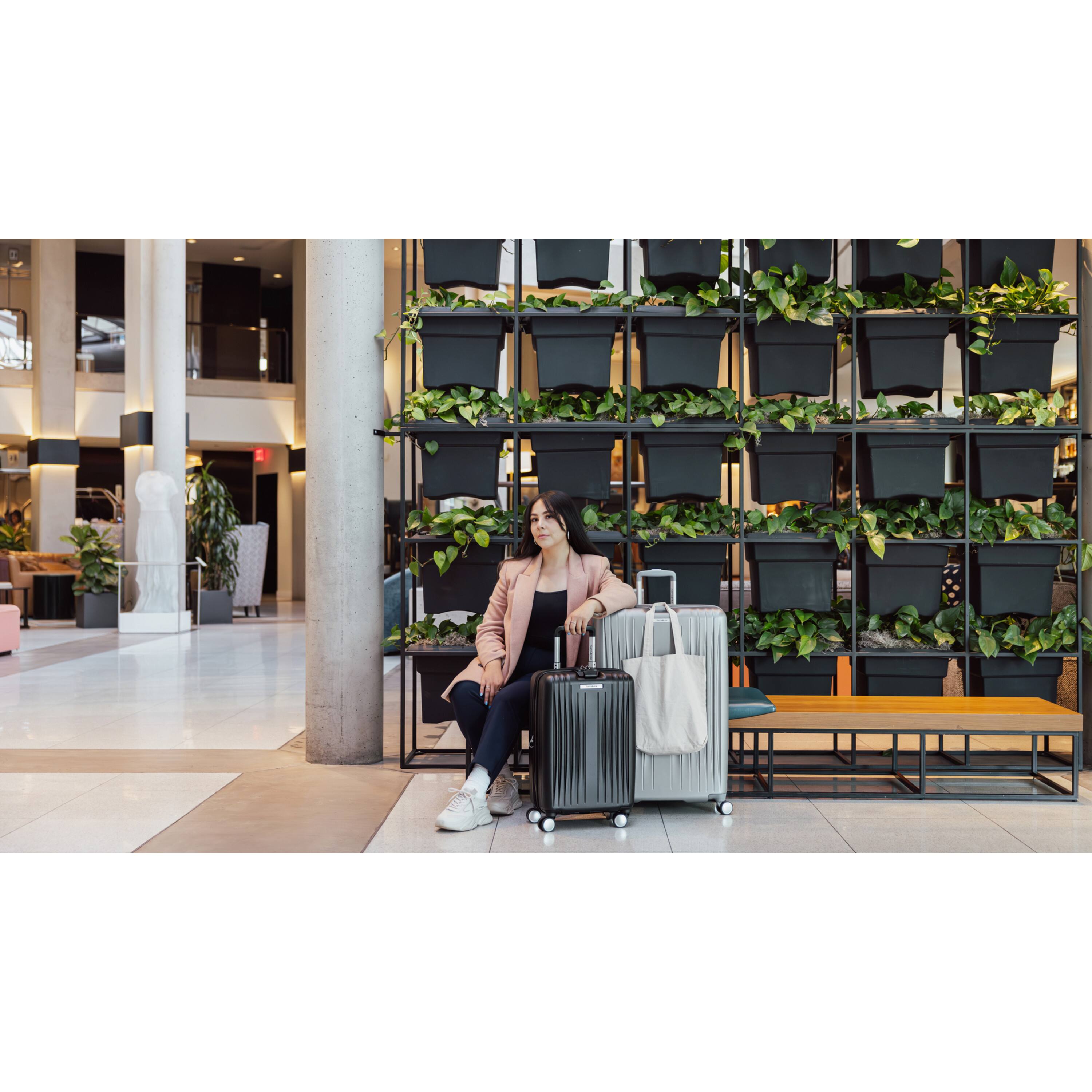 Alt View 7. Samsonite - Opto 3 Carry On Suitcase - Basalt Black.