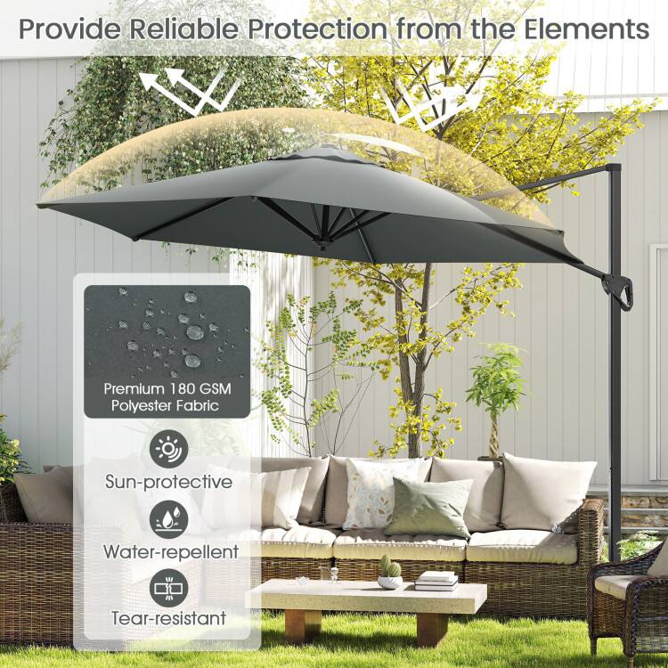 Provide Reliable Protection from the Elements

Premium 180 GSM Polyester Fabric

Sun-protective

Water-repellent

Tear-resistant