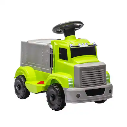 Front. Acekool - 6V Kids Ride-On Dump Truck,Electric Toy Car with Rechargeable Battery.