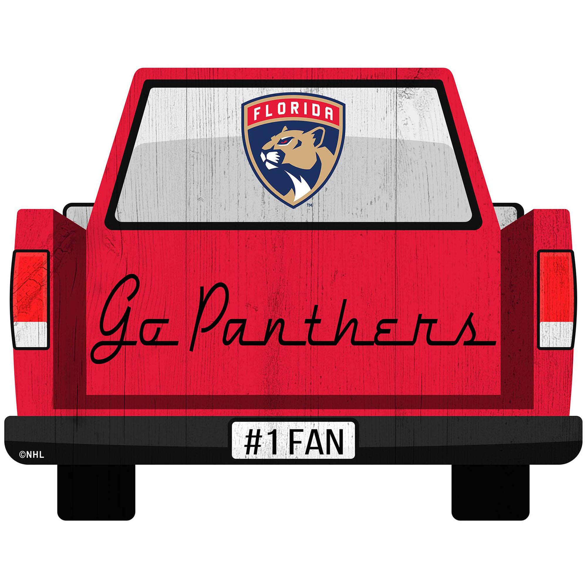 Florida Panthers 12'' x 12'' Truck Back D-cor