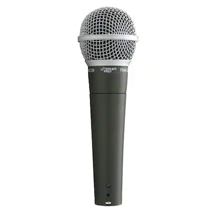 Front. PYLE - Microphone - Black.