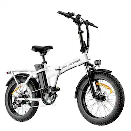 Windhorse - W4A 20" Fat Tire 7-Speed Foldable Electric Bike - 720W Motor - 48V 15.6Ah Removeable Battery, 40-70 Miles - 20 - White
