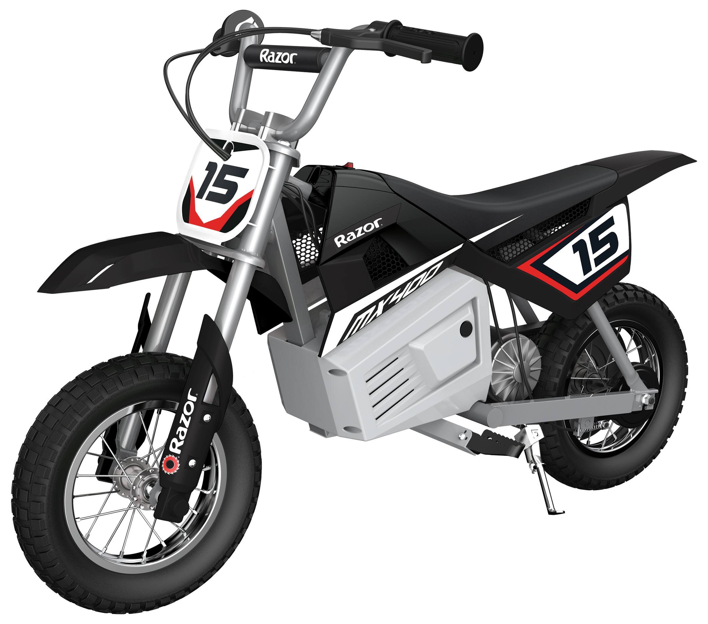 Razor MX400 Dirt Rocket 24V Electric Toy Dirt Bikes (2 Pack) Black
