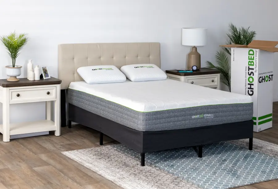 Alt View 19. Ghostbed - All-in-One Metal Foundation - Queen - Black.
