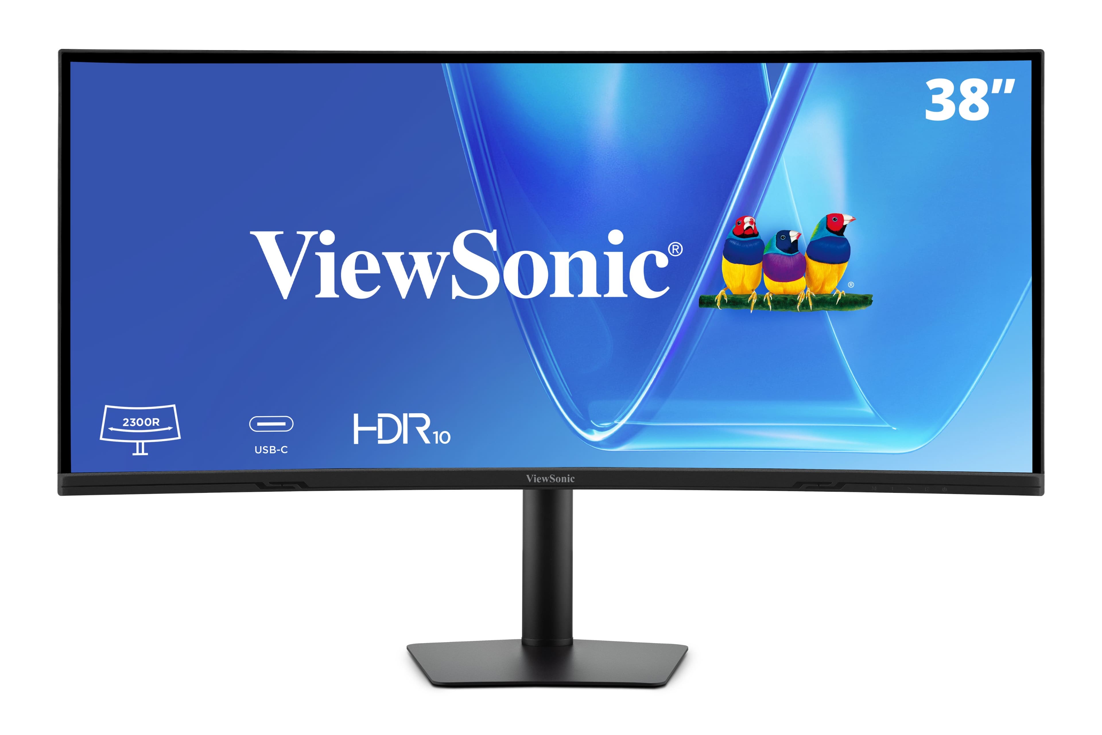 ViewSonic - VG3820C 38” WQHD+ 21:9 IPS Curved Monitor with 96W USB-C - Black