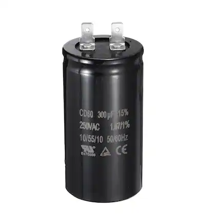 CD60 300 µF=15% 250VAC 1.67/1% 10/55/10 50/60Hz R CE 470389