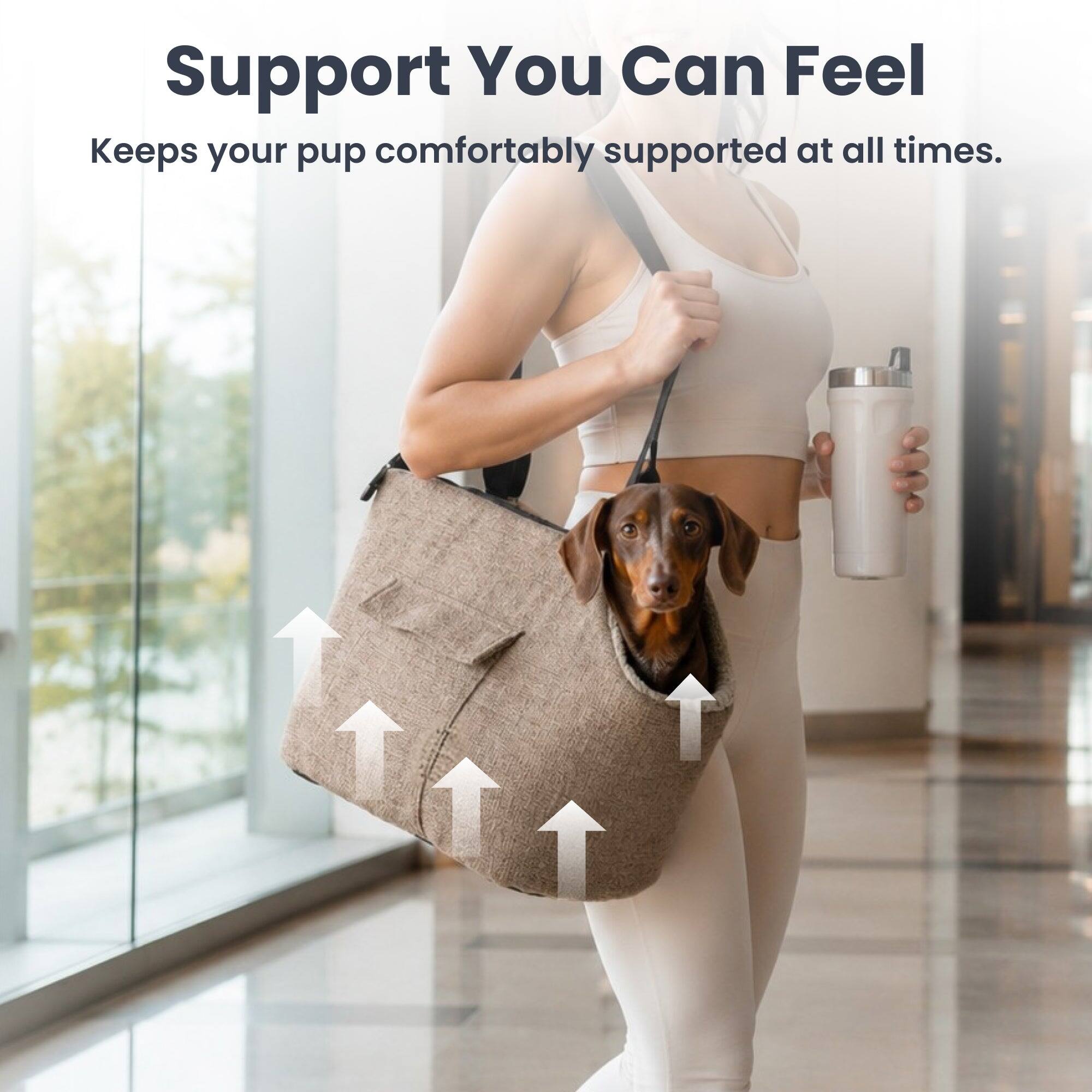 Support You Can Feel  
Keeps your pup comfortably supported at all times.