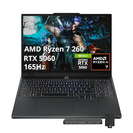 AMD Ryzen 7 260
RTX 5060
165Hz
NVIDIA GEFORCE RTX 5060
AMD RYZEN AI 7