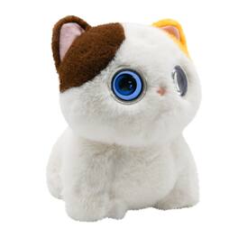 Contixo - AI Pixie-Paw Smart Interactive Plush Cat – AI Companion Stuffed Toy with Voice, Expressive Eyes & Touch-Activated Play - White