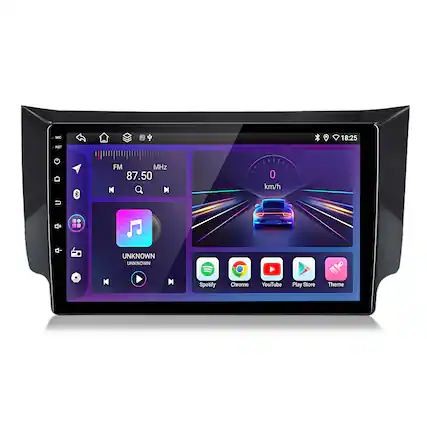 MRS 18:25 FM MHz 87.50 M 0 km/h - UNKNOWN UNKNOWN N M Spotify Chrome YouTube Play Store Theme