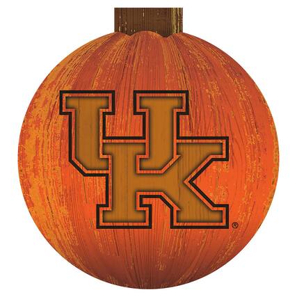 Front. Fan Creations - Kentucky Wildcats 12'' Pumpkin Sign - Orange.