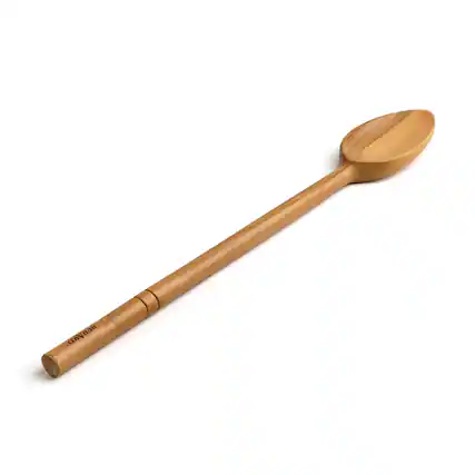 Front. Berard - Handcrafted Olive Wood 14 Inch Cooks Spoon - Brown.