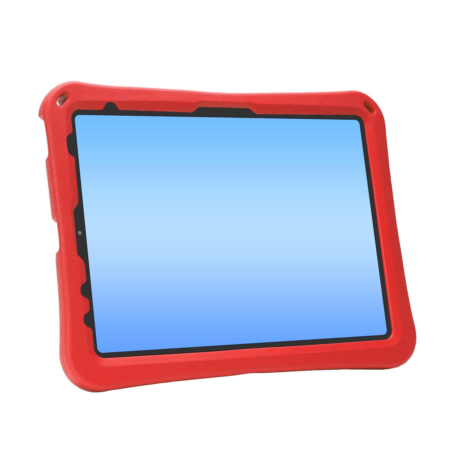 Alt View 2. Dteck - for Apple iPad Air (M4) 11" 2026/(M3) 2025/(M2) 2024 Rugged Case,Shockproof Heavy Duty EVA Cover with Rotating Stand - Red.