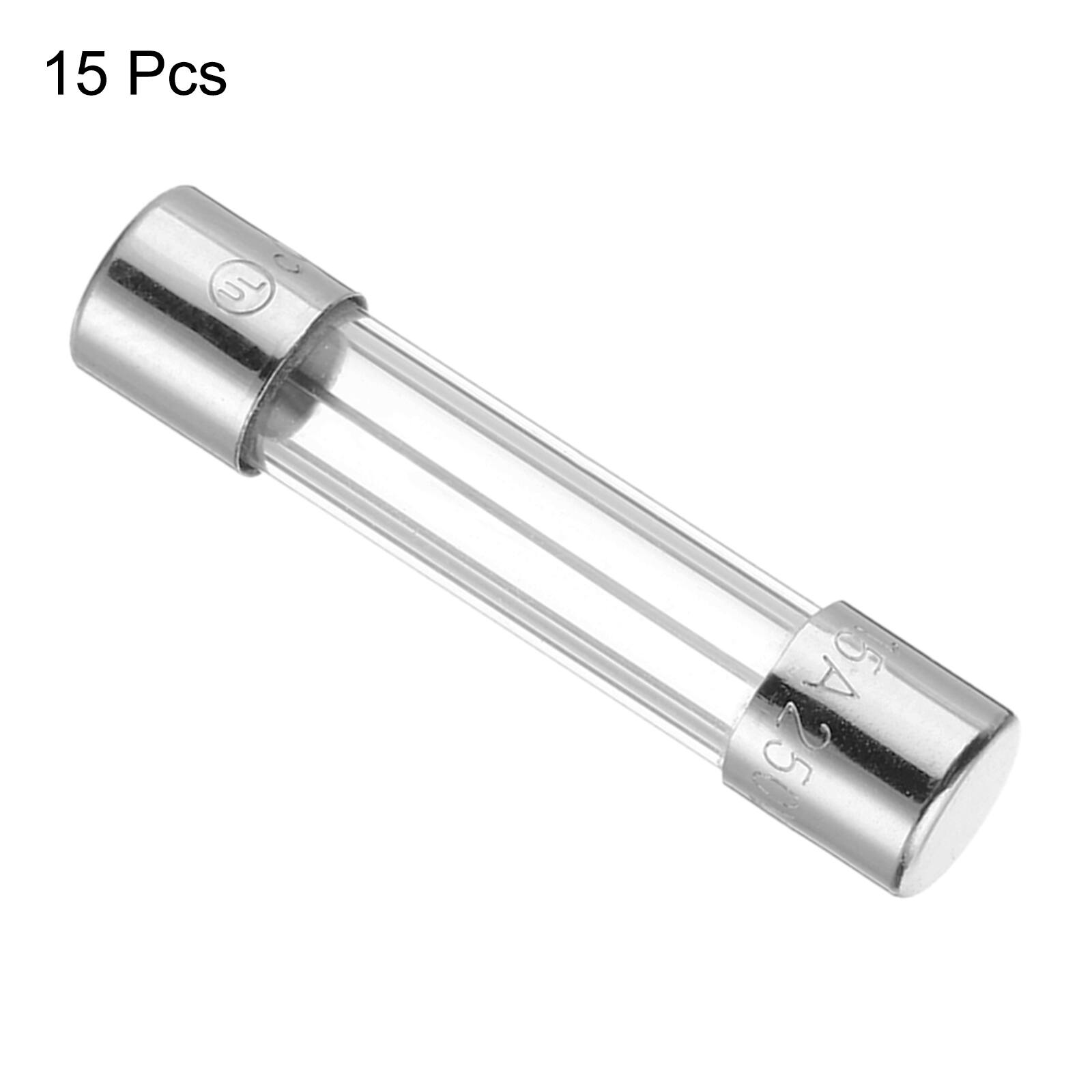 Alt View 2. Unique Bargains - 15A 250V 6x30mm Time Delay Glass Fuse UL Listed Slow Blow Fuse for Home Appliances 15pcs.