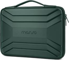 mosiso - Waterproof Laptop Sleeve 15-16 inch EVA Hard Shell Laptop Carrying Case with Handle for MacBook Pro 16 HP Dell Acer - Emerald Green