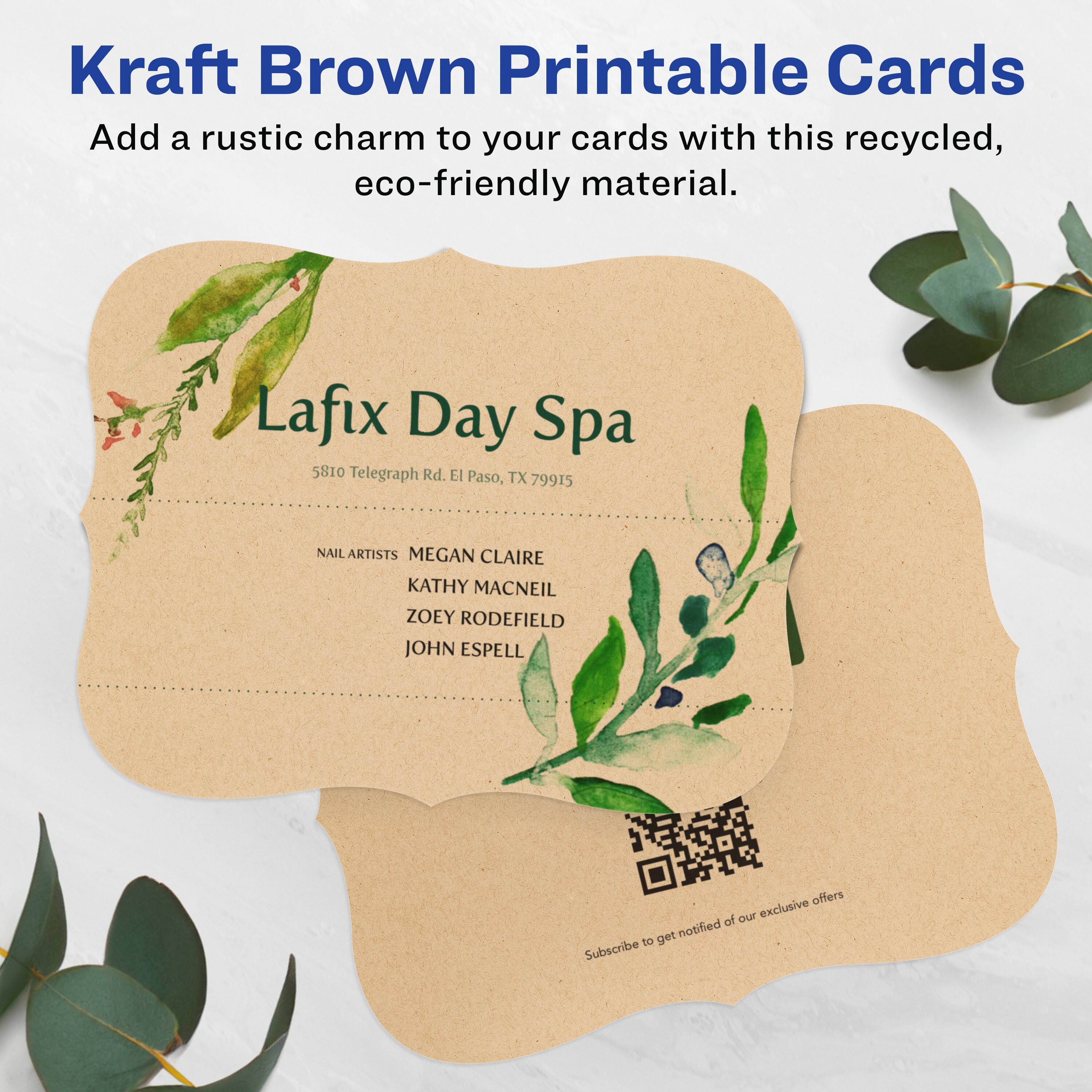 Kraft Brown Printable Cards  
Add a rustic charm to your cards with this recycled, eco-friendly material.

Lafix Day Spa  
5810 Telegraph Rd. El Paso, TX 79915

NAIL ARTISTS  
MEGAN CLAIRE  
KATHY MACNEIL  
ZOEY RODEFIELD  
JOHN ESPELL

Subscribe to get notified of our exclusive offers