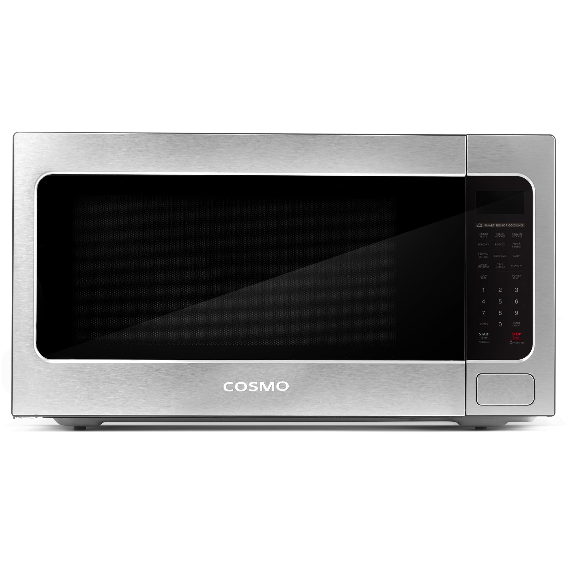 COSMO - COS-BIM22SSB 24 in. Countertop Microwave Oven with 2.2 cu. ft. Capacity - Stainless Steel
