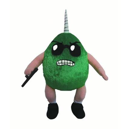 Front. Mezco Toyz - Axe Cop Avocado 10" Soldier Plush - Green.