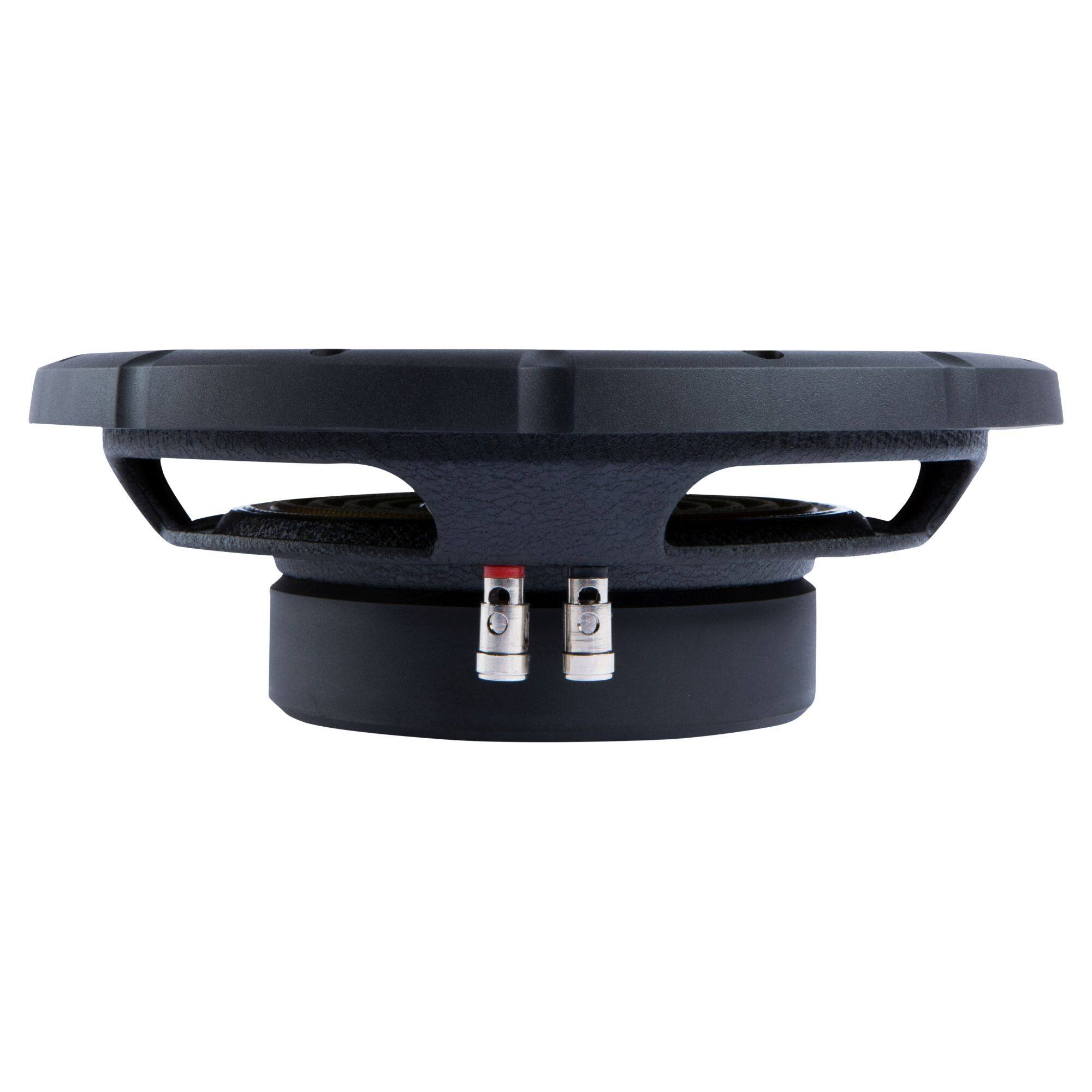 Alt View 1. Memphis Car Audio - Memphis Audio SRXS1044 10" Street Reference Dual 4-Ohm Shallow Mount Subwoofer - 250 wRMS - Black/Gray.