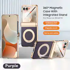 360° Magnetic Case With Integrated Stand
For Motorola 50/60/70
Integrated shell and membrane
Magnetic mount
Fabrics and Leather
Purple