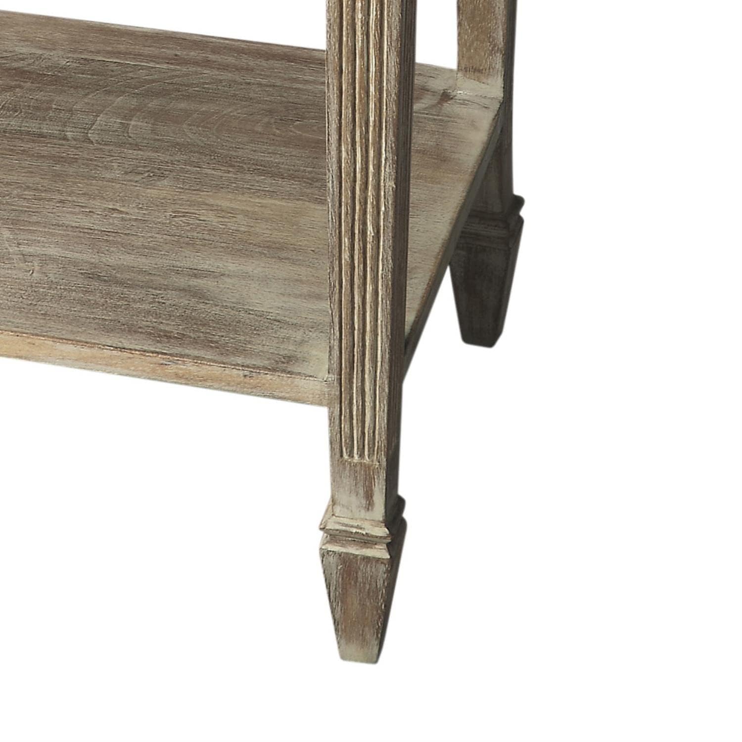 Back. Butler Specialty - Bixby Rectangular Side Table - Gray.