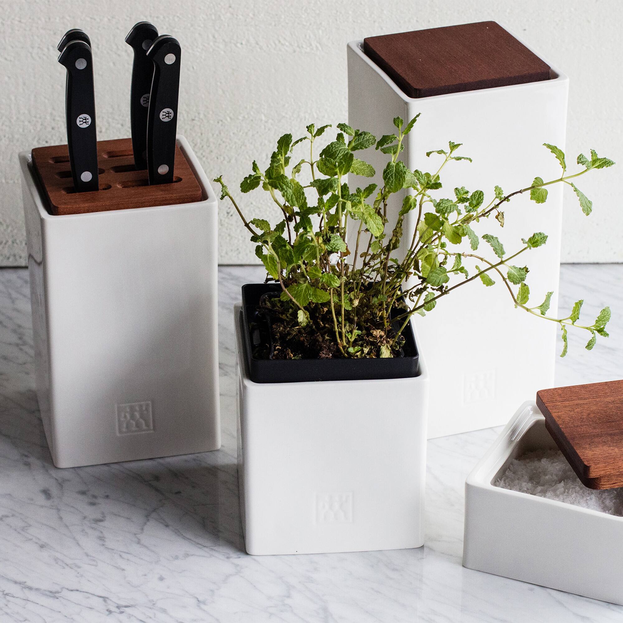 Alt View 2. ZWILLING - ZWILLING Ceramic Storage Box - Medium - White.