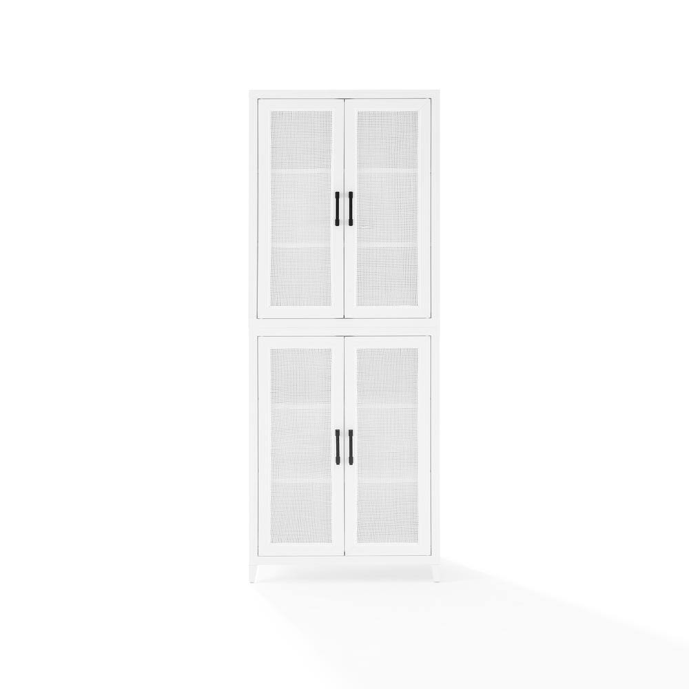 Alt View 9. Crosley Furniture - Milo Tall Kitchen Storage Pantry - 2 Stackable Pantries - White.