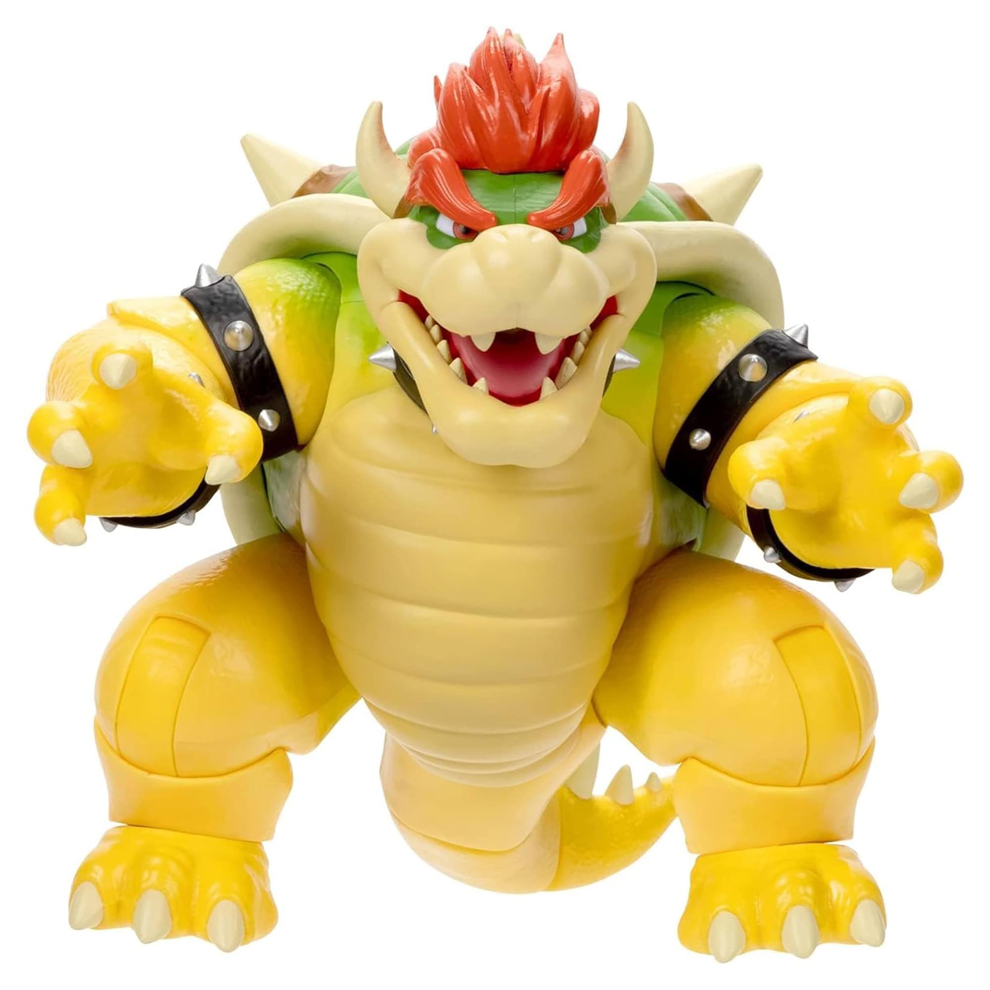 Jakks Pacific - Super Mario Bros. Movie 7 Inch Bowser Action Figure with Fire Breathing Effects