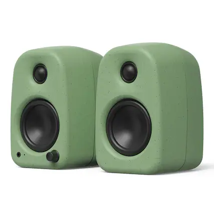 Front. Kanto - Kanto UKI Bluetooth Desktop Speakers - Pair - Sage.