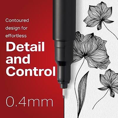 Contoured design for effortless Detail and Control  
0.4mm