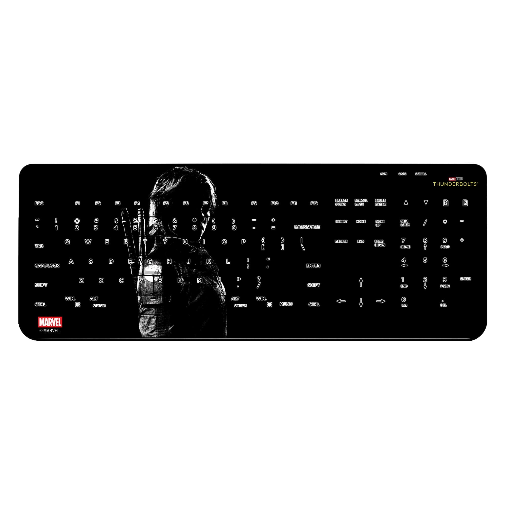 Keyscaper - Marvel Badge Wireless USB Keyboard - Thunderbolts 2