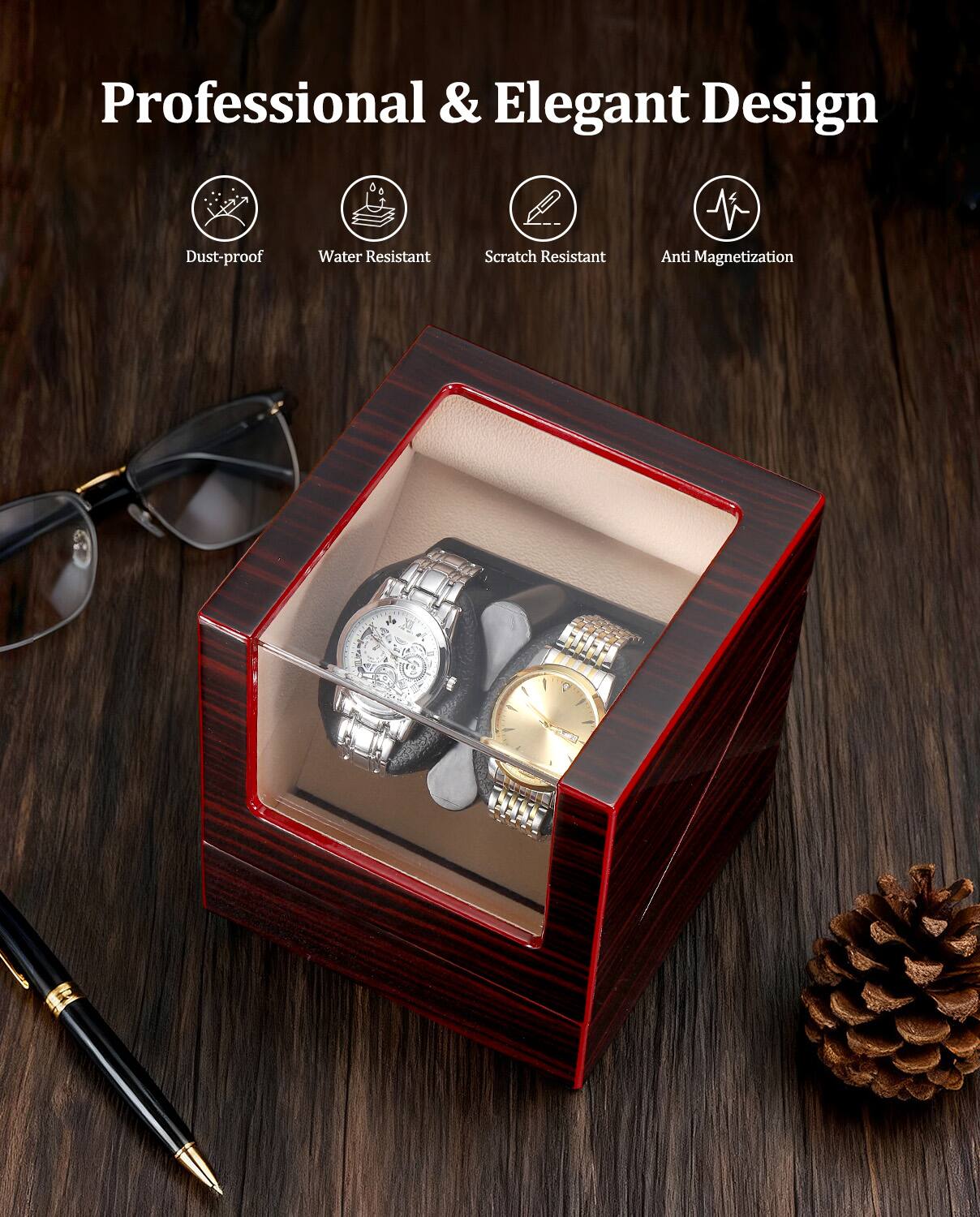 Professional & Elegant Design

- Dust-proof
- Water Resistant
- Scratch Resistant
- Anti Magnetization