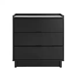 Prepac - Simply Modern 3 Drawer 26.5" W Nightstand - Black