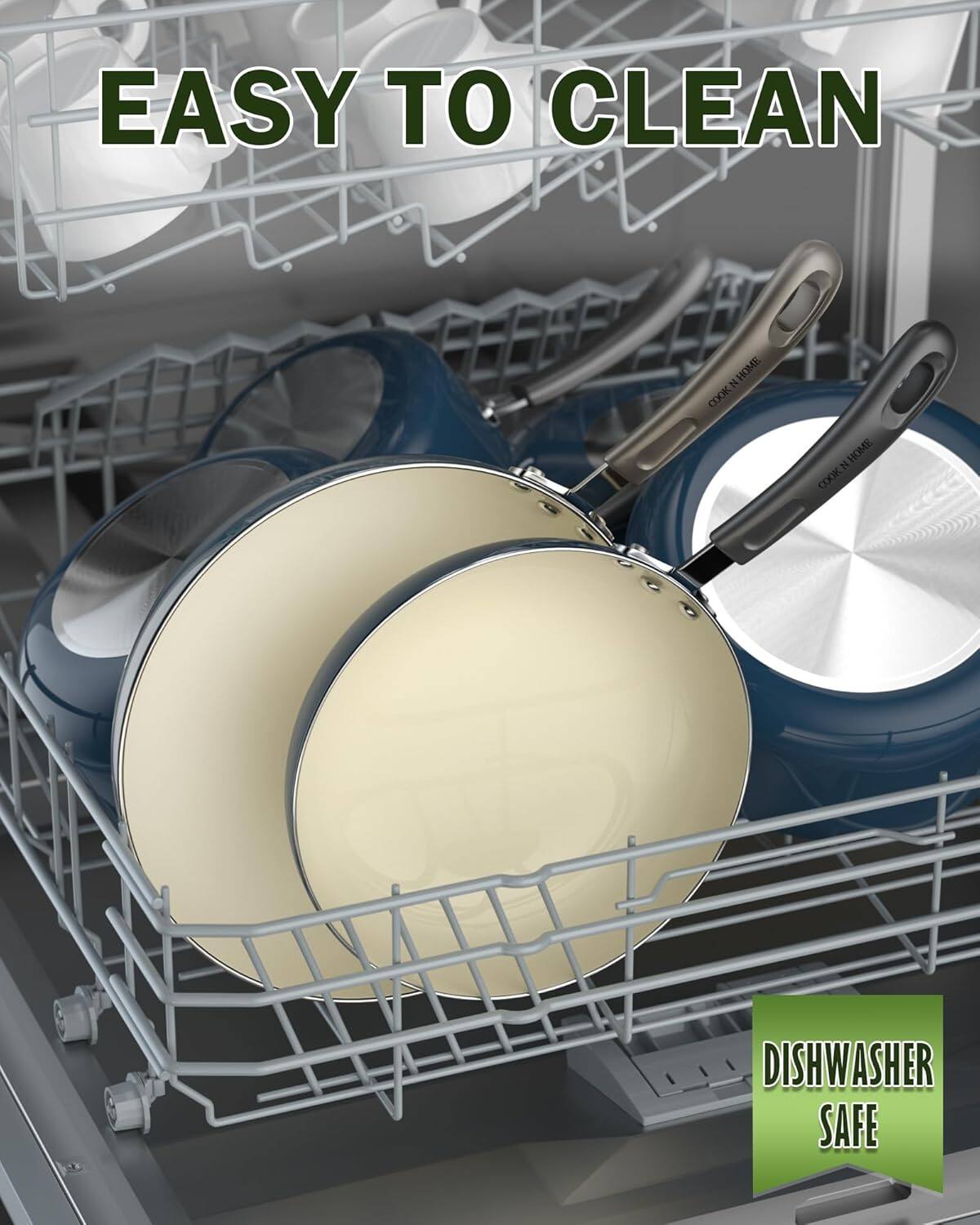 EASY TO CLEAN  
COOK N HOME  
DISHWASHER SAFE