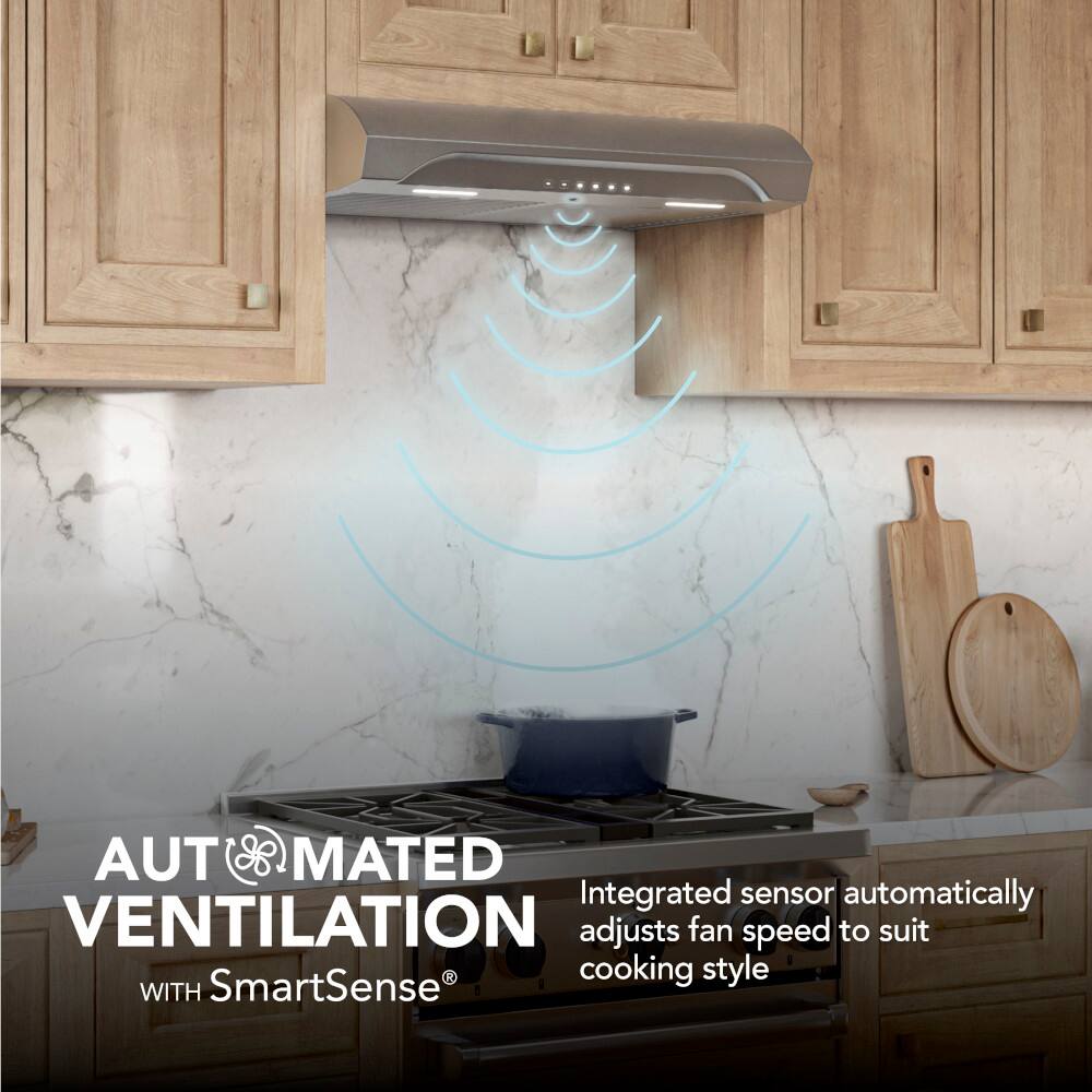Automated Ventilation with SmartSense cooking style.